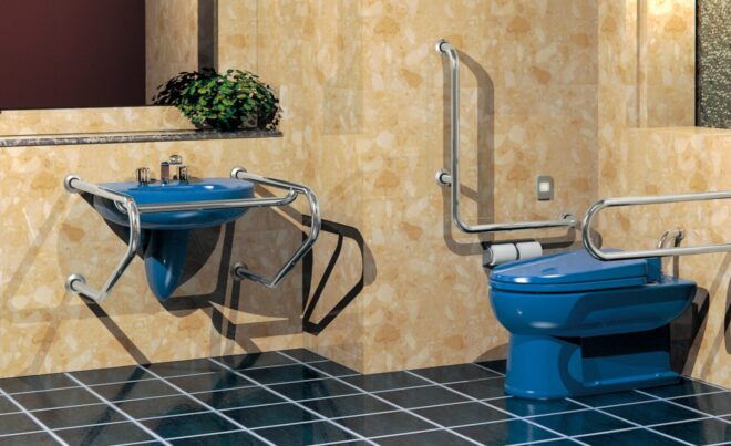 トイレ空間の安全性・衛生性を高める建築金物一覧